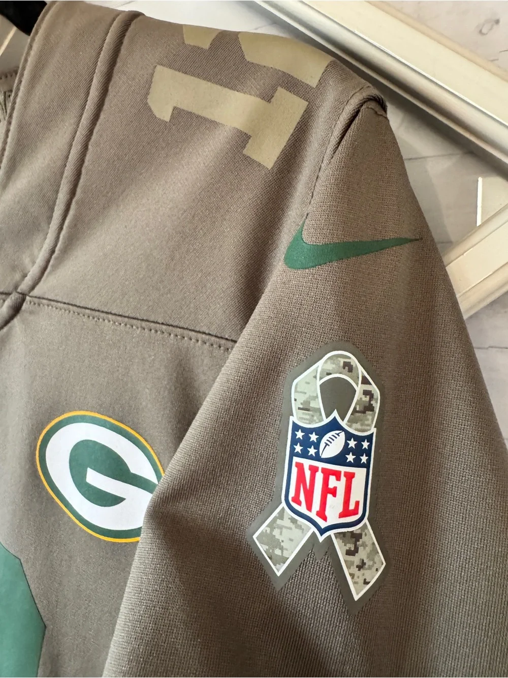 Nike‎ Aaron Rodgers Jersey Green Bay Packers Salute To Service  Youth Medium